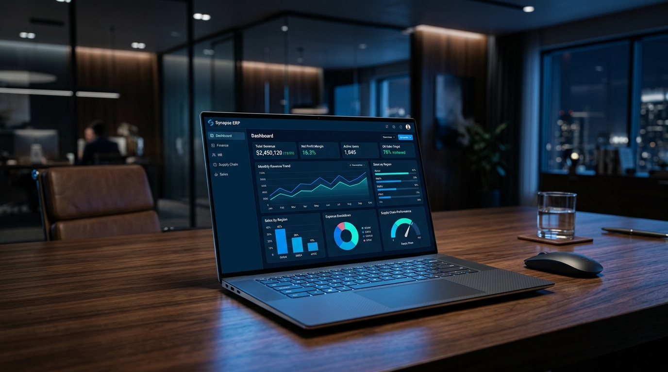 ERP Dashboard Background